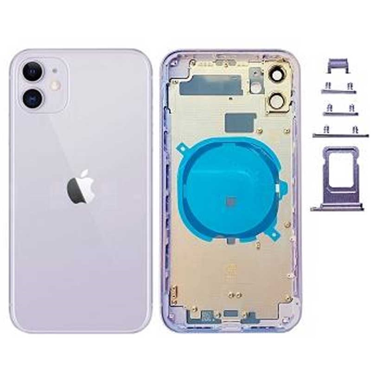 CARCASA CHASIS IPHONE 11 LILA/BLANCO