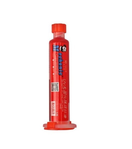 MASCARA DE SOLDADURA DE CURADO UV MECHANIC, 10ML ROJO
