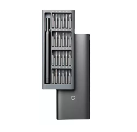 JUEGO DE DESTORNILLADORES BROCAS MAGENETICAS DE PRECISION CAJA DE ALUMINIO