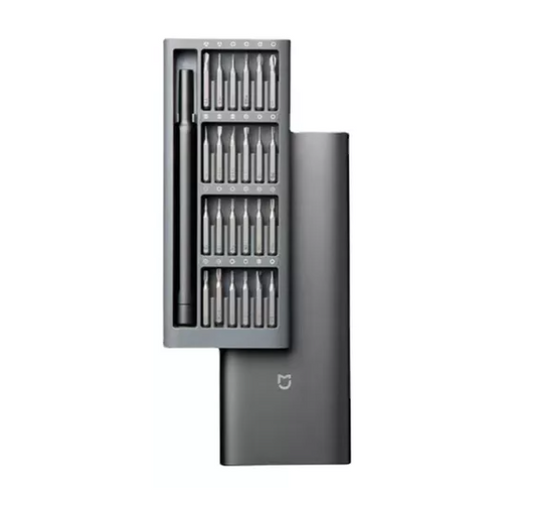 JUEGO DE DESTORNILLADORES BROCAS MAGENETICAS DE PRECISION CAJA DE ALUMINIO
