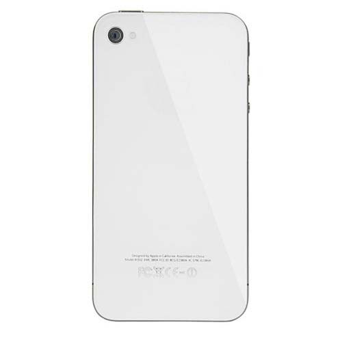 TAPA TRASERA IPHONE 4S BLANCA SIN LOGO